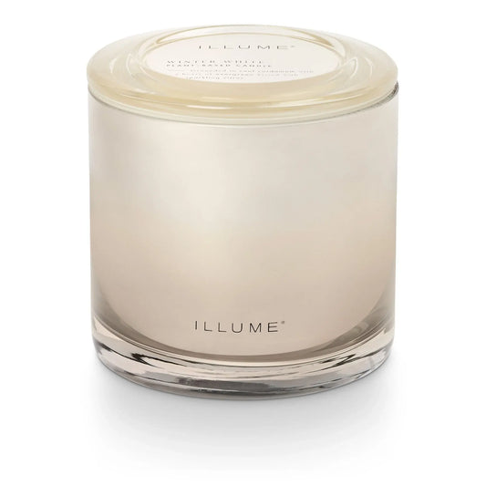 Winter White Statement Glass Candle | 21oz