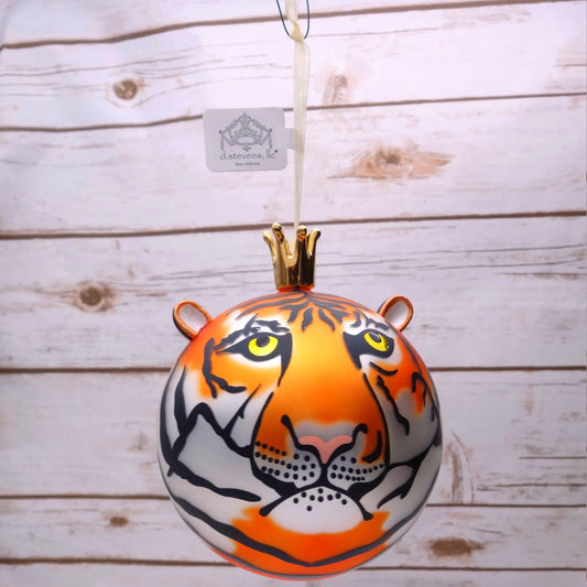 Tiger Crown Ornament 4.7in