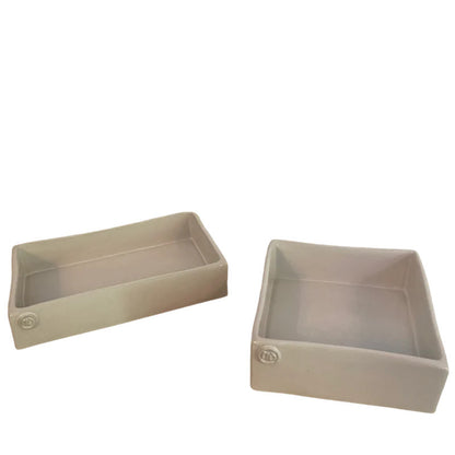 Montes Doggett Handcrafted Pottery Guest Napkin Holder No. 808 Large | 7.75x4.5x2in