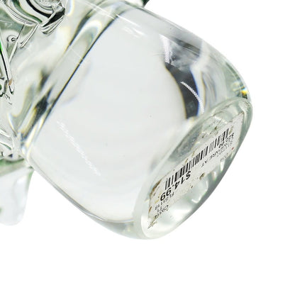 Glass Christmas Tree | Clear + Green 14in