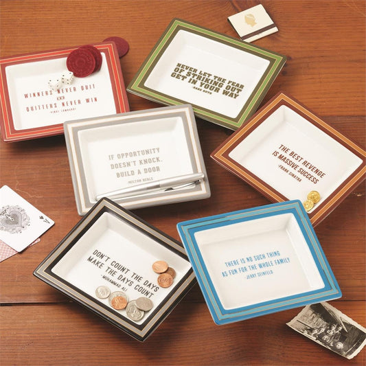 Gentlemen's Saying Desk Tray | 6.5in x 5.75in