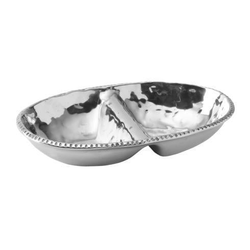 Gourmet Grillware River Rock Divided Oval Dish | 12in