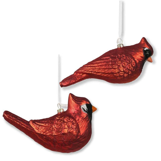 Glass Cardinal Ornament