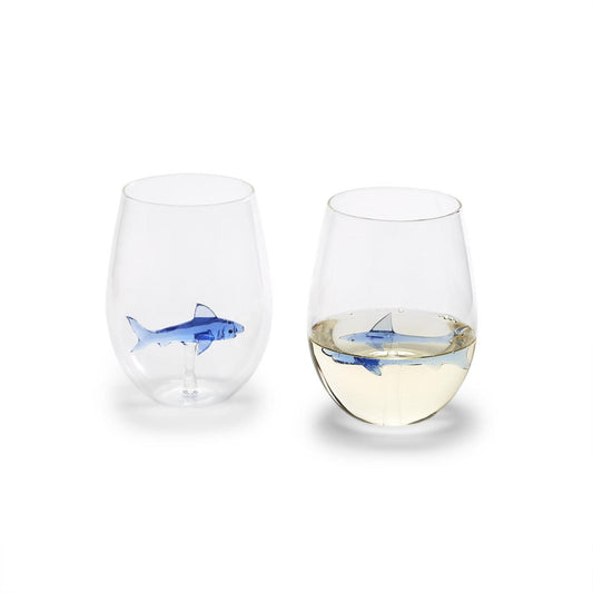 Great White Shark Stemless Wine Glass | 20oz