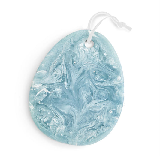 Aqua Swirl Resin Serving Board