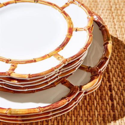 Bamboo  Style Dinner Plate | Natural 11in