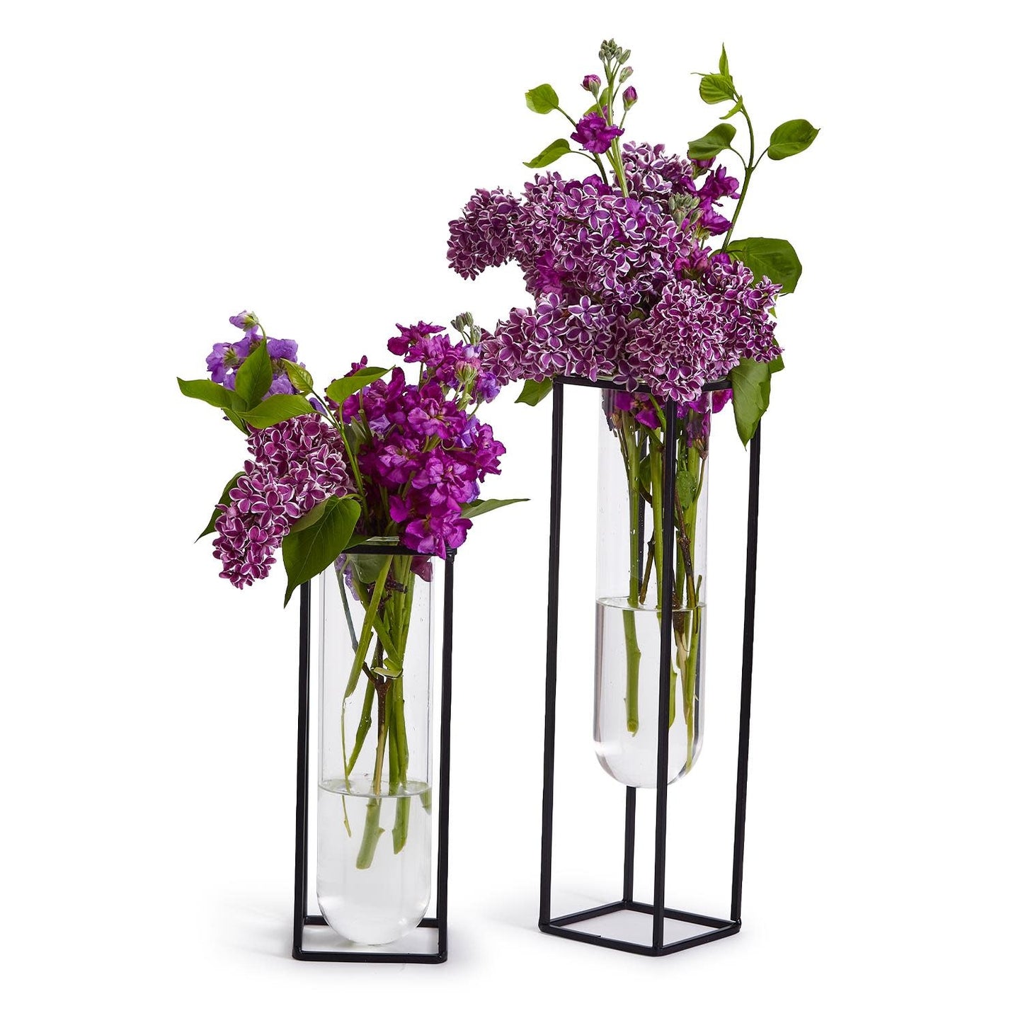 Vase with Square Metal Stand Large
