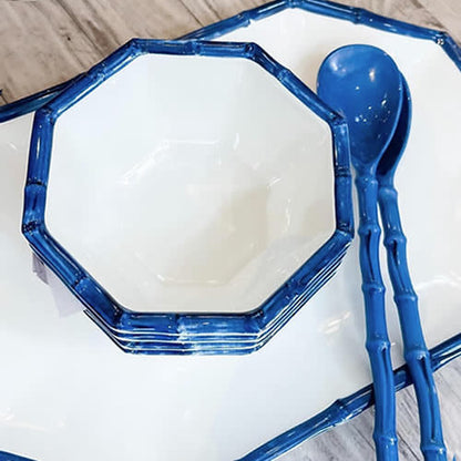 Blue Bamboo Serving Set