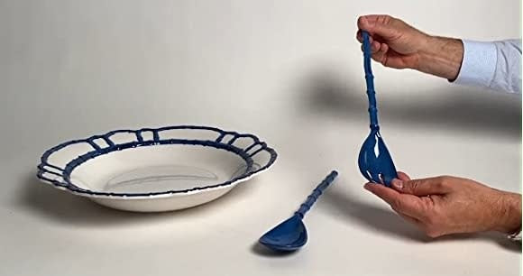 Blue Bamboo Serving Set