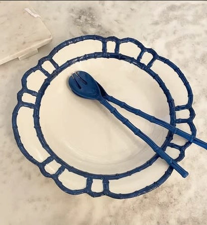 Blue Bamboo Serving Set