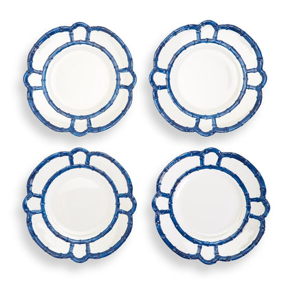 Bamboo Style Dinner Plate | Blue 11in