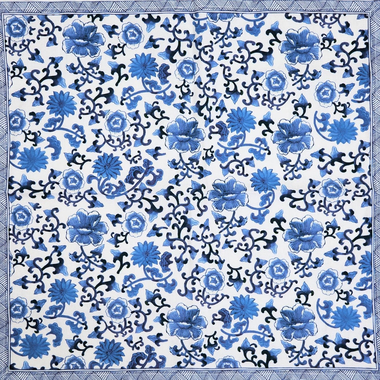Chinoiserie Napkin Set of 4 | Blue + White 20in