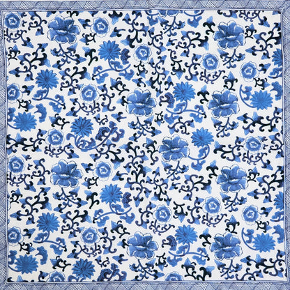 Chinoiserie Napkin Set of 4 | Blue + White 20in