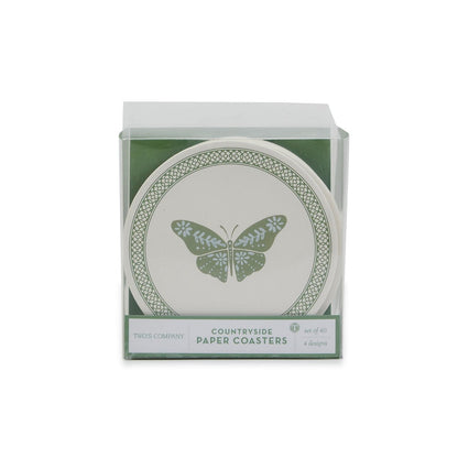 Green Butterfly Coaster Set/40