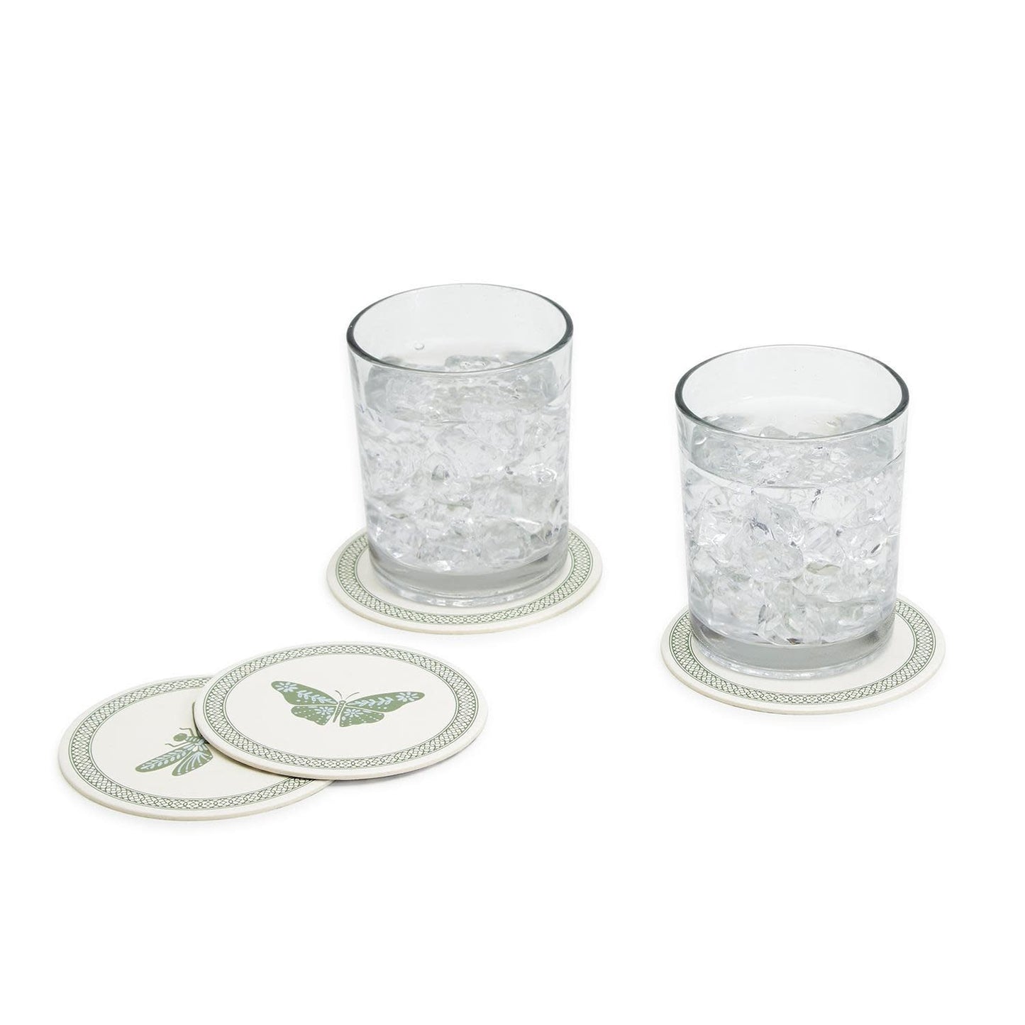 Green Butterfly Coaster Set/40