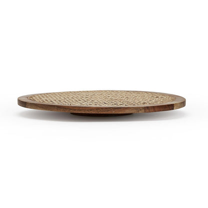 Cane Woven Rotating Centerpiece | 18in