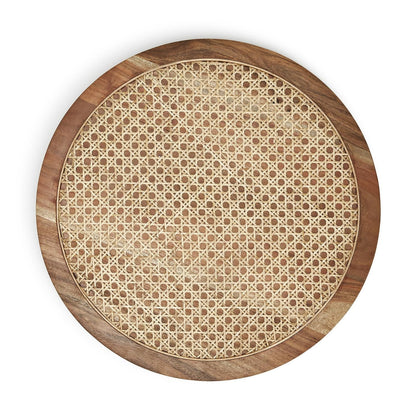 Cane Woven Rotating Centerpiece | 18in