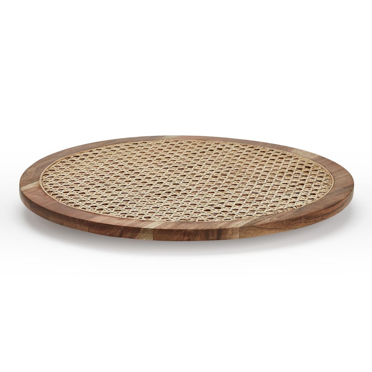 Cane Woven Rotating Centerpiece | 18in