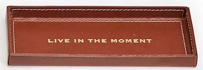 Engraved Leather Catchall Tray | 7.75in x 3.25in