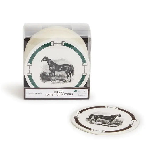 Equestrian Paper Coaster Set of 24