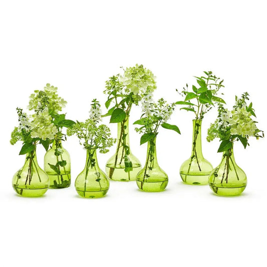 Verdigris Vintage Decorative Bottle | Set of 7