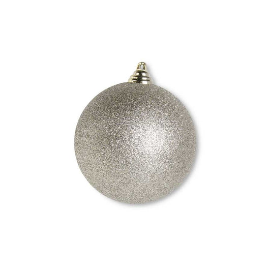 Champagne Glittered Ornament 4.5"