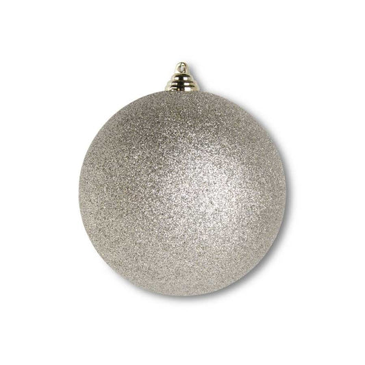 Champagne Glittered Ornament 5.5"