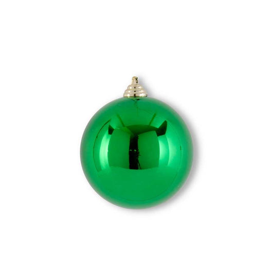 Dark Green Shiny Shatterproof Ornament 4.5"