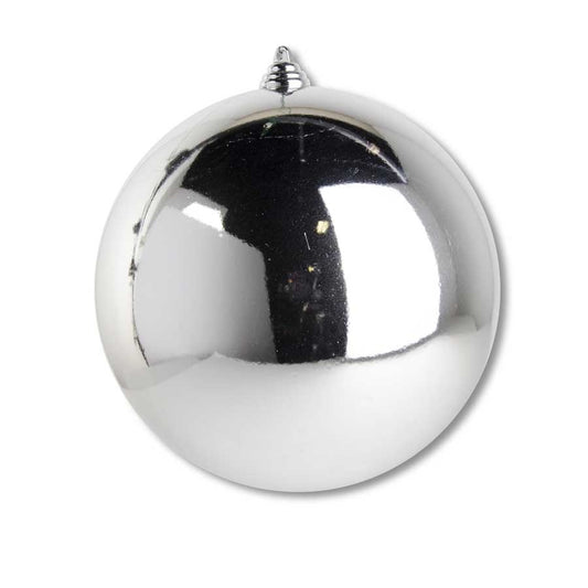 Silver Shiny Shatterproof Ornament 7.5"