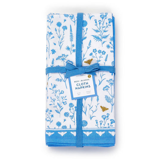 Bees and Blooms Napkin Set of 4