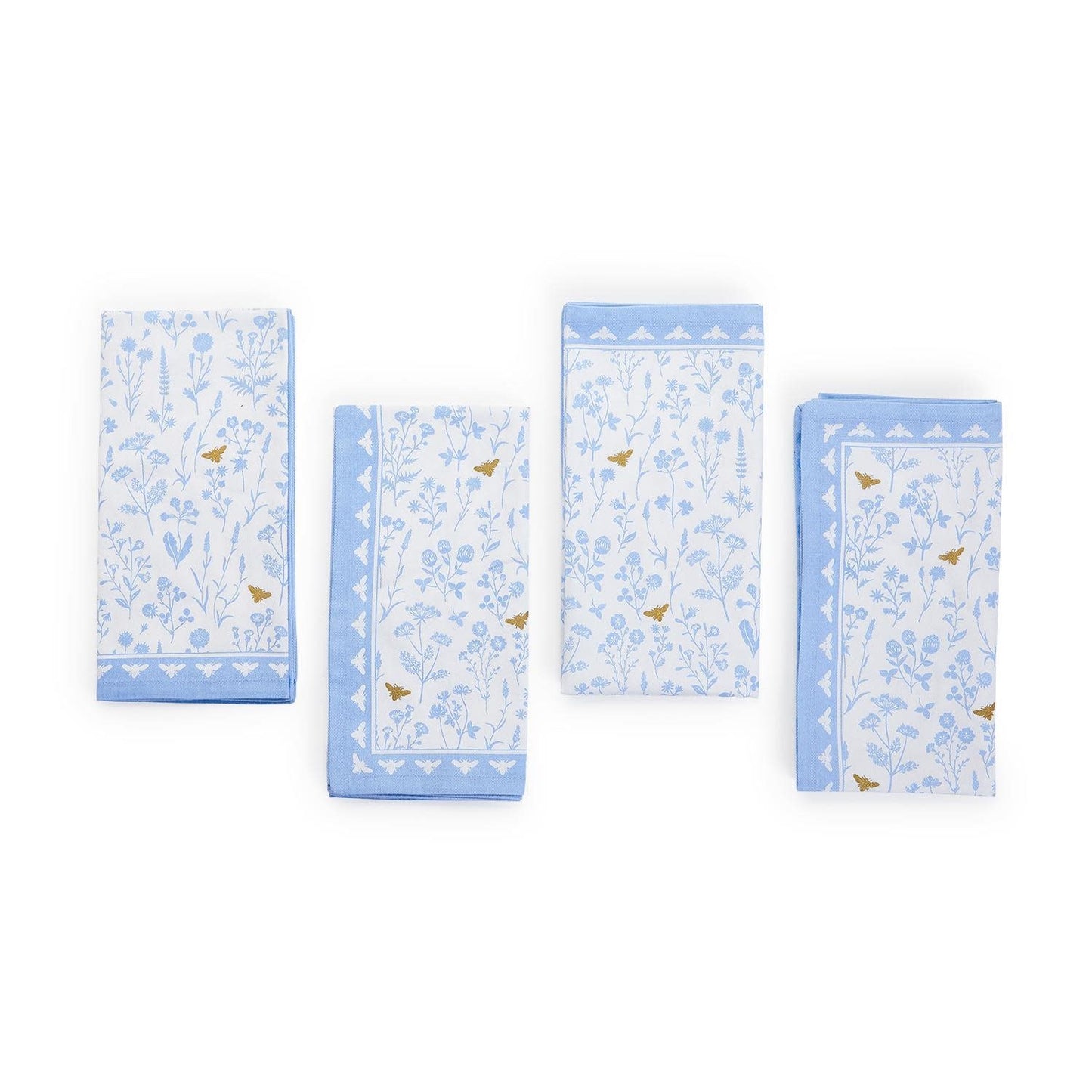 Bees and Blooms Napkin Set of 4