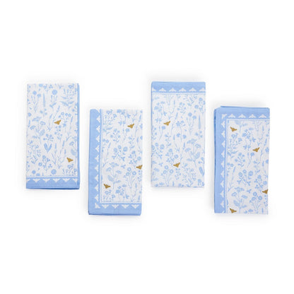 Bees and Blooms Napkin Set of 4