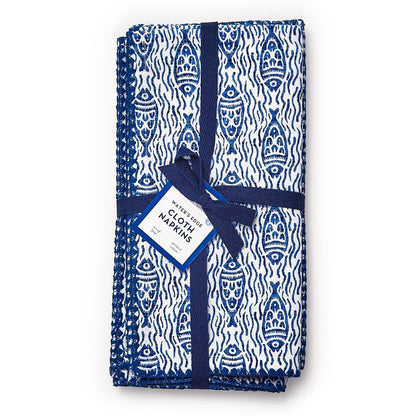 Aquatic Pattern Napkin Set of 4