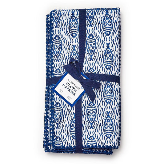 Aquatic Pattern Napkin Set of 4