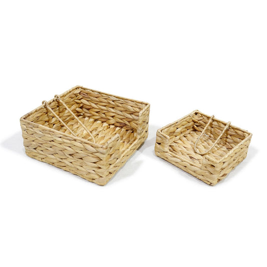 Water Hyacinth Cocktail Napkin Holder | 6in x 2.5in