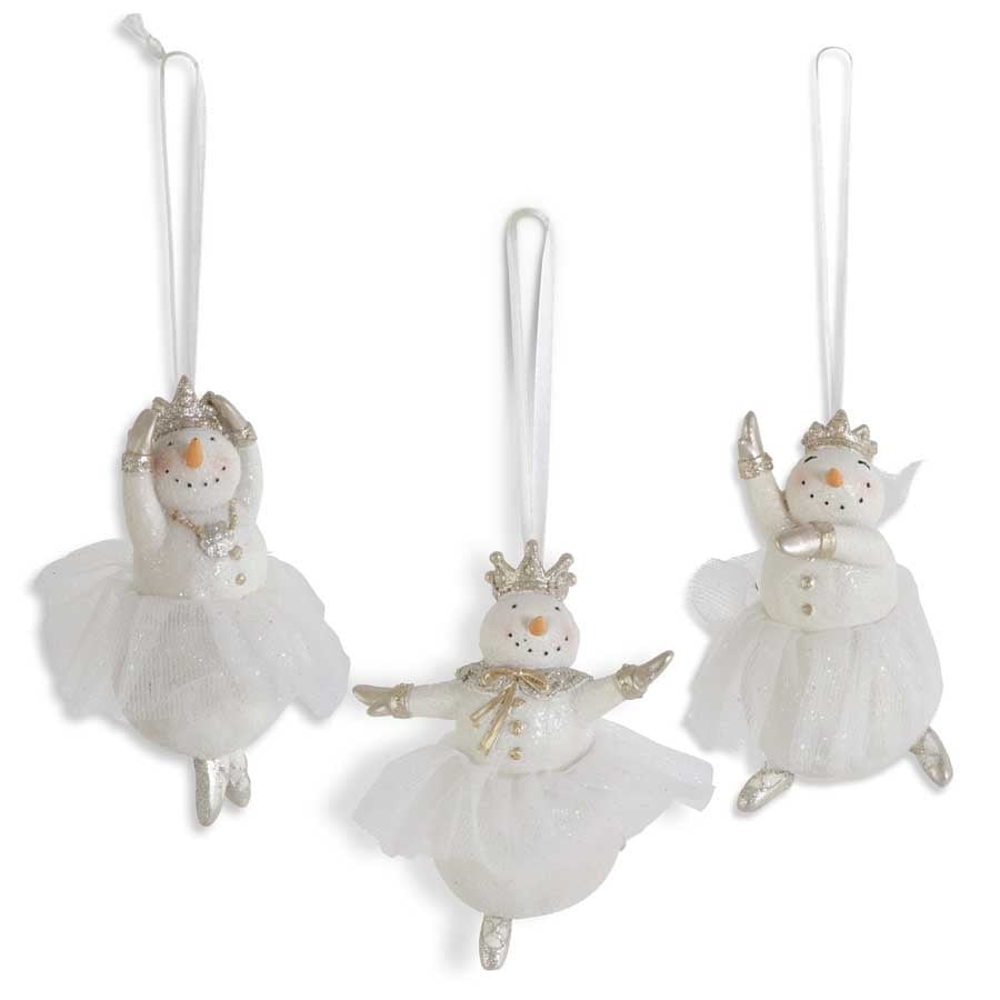 Snow Lady Ballerina Ornament Assorted