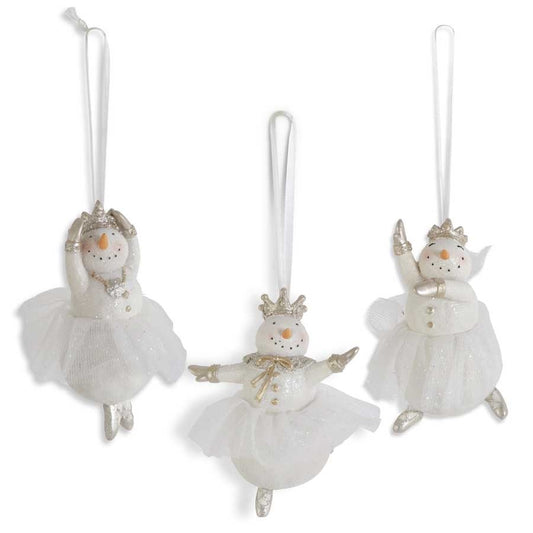Snow Lady Ballerina Ornament Assorted