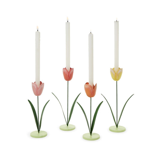 Tulip Taper Candleholder | Set of 4