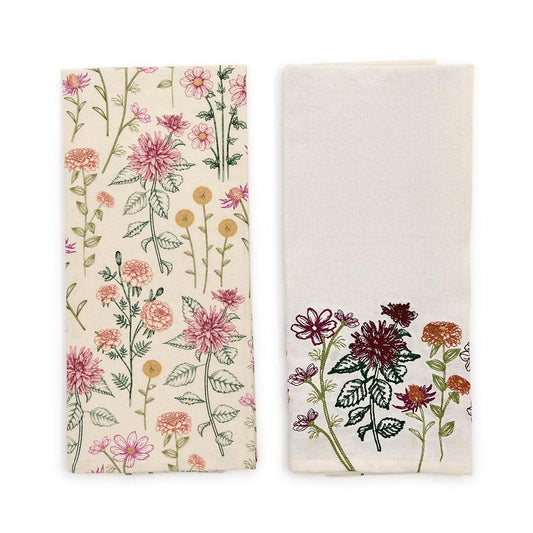 Floral Dish Towel Set of 2 | Assorted