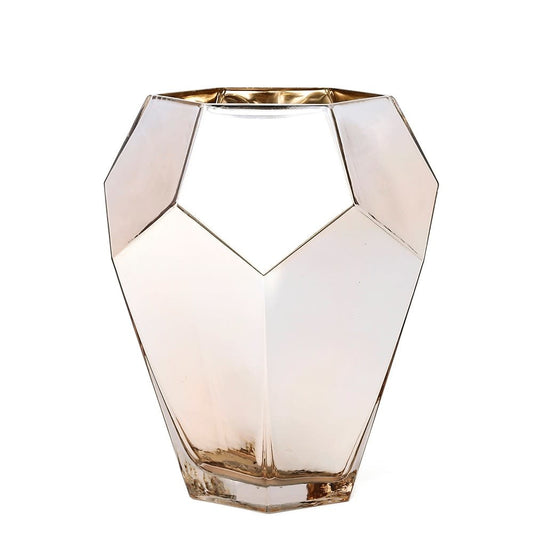 Geometric Vase | Gold 8in