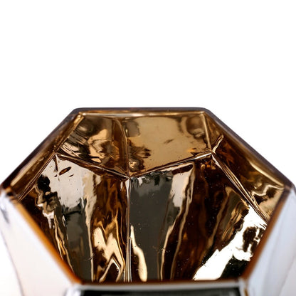 Geometric Vase | Gold 8in