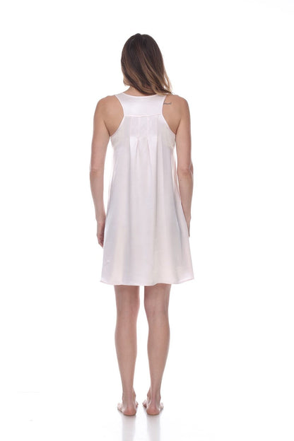 Jessica Satin Pleated Nightgown |