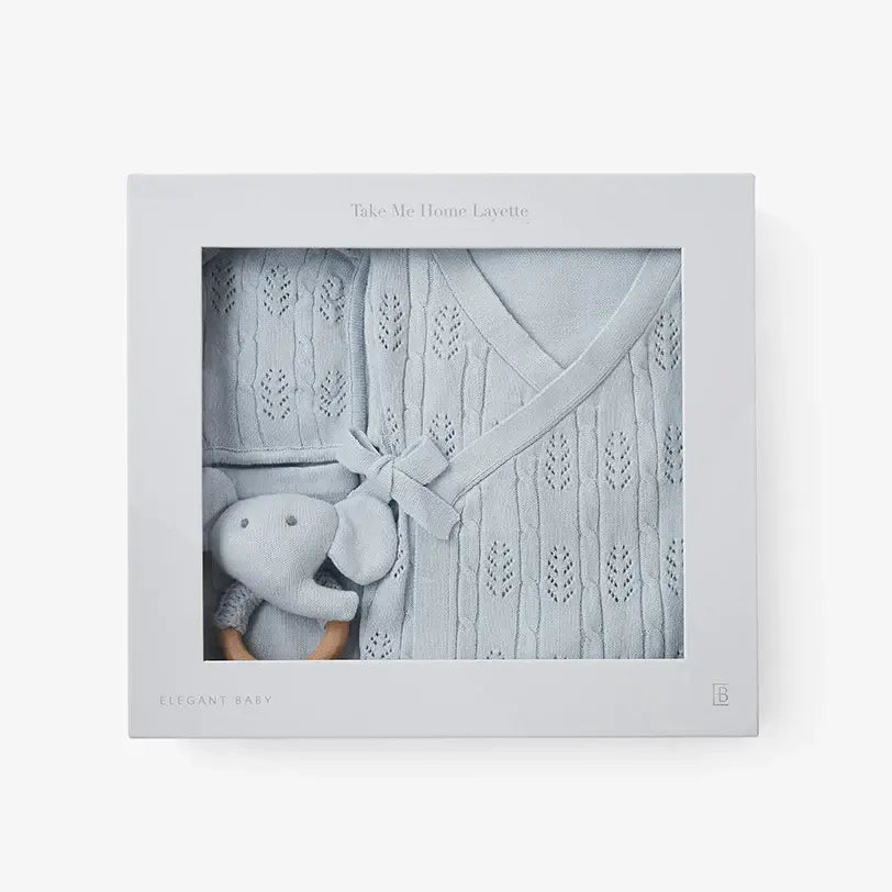 Take Me Home Layette Boxed Set | 0-3mo Blue