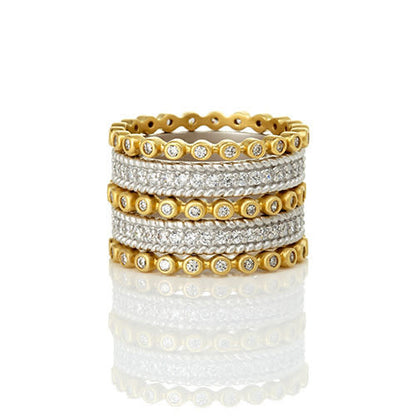 Signature Pave 5 Stack Ring
