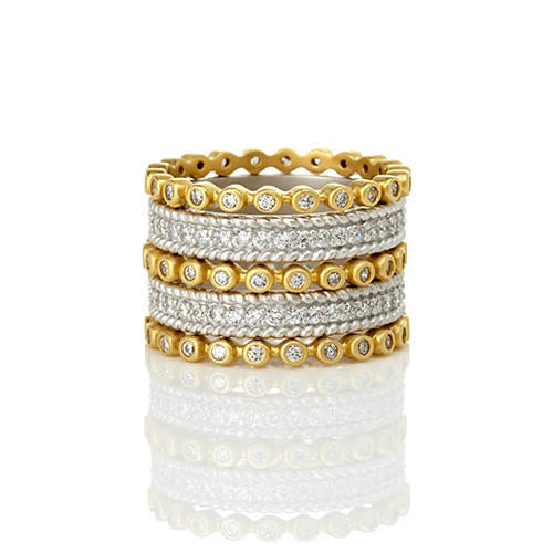 Signature Pave 5 Stack Ring