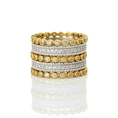Signature Pave 5 Stack Ring