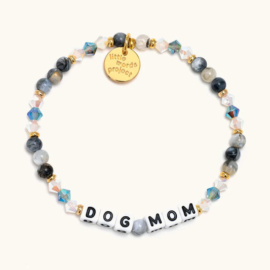 Dog Mom Mom Life Beaded Stretch Bracelet