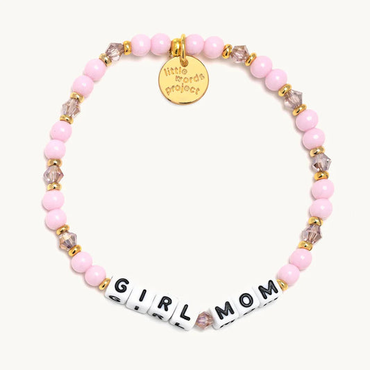 Girl Mom Mom Life Beaded Stretch Bracelet