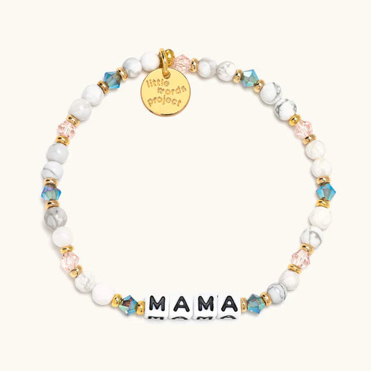 Mama Mom Life Beaded Stretch Bracelet