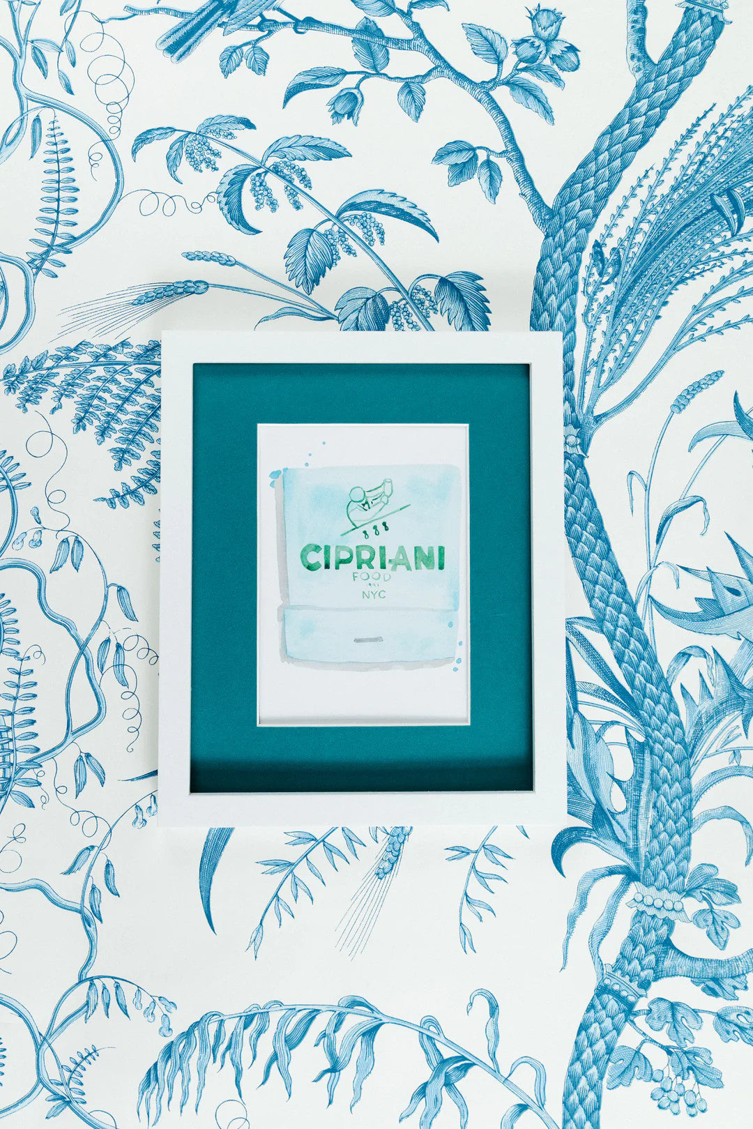 Watercolor Print | Cipriani Matchbook 5x7in